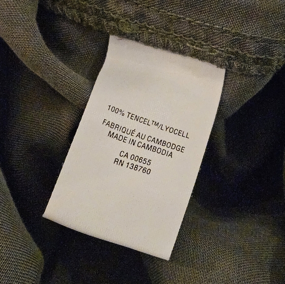 NWT Womens Green Cargo pants Size 20 plus size pockets Reitmans elastic waist - Picture 5 of 5